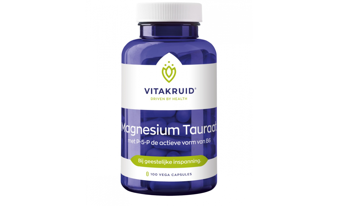 Magnesium Tauraat met P-5-P 100 vegan tablets