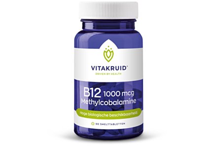 Vitakruid B12 1000 mcg Methylcobalamin 90 smelttabletten