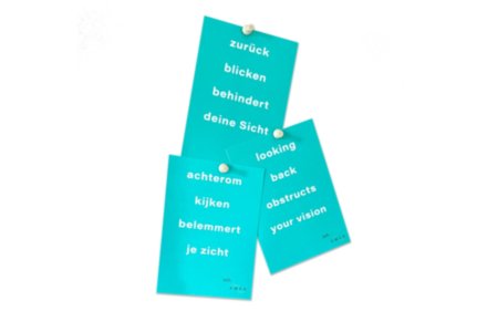 Intentiekaart Achterom kijken belemmert je zicht