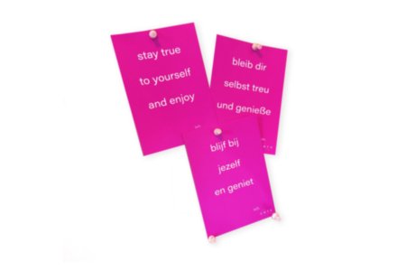 Intentiekaart Blijf bij jezelf en geniet