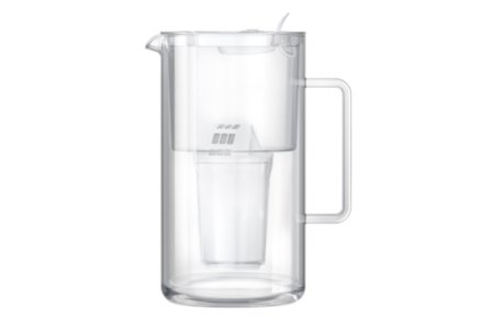 Aquaphor Glazen Waterfilterkan Wit