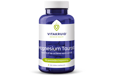 Vitakruid Magnesium Tauraat met P-5-P 90 vegan capsules