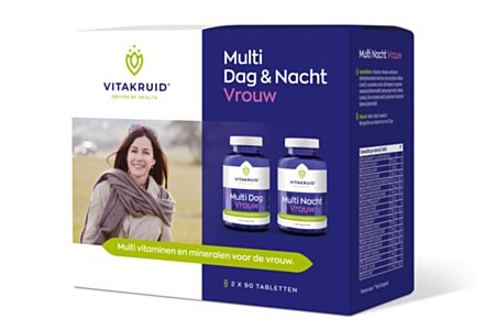 Vitakruid Multi Dag & Nacht Vrouw 2 x 90 tabletten