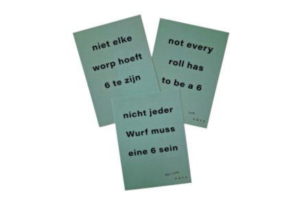 Intentiekaart Niet elke worp hoeft 6 te zijn