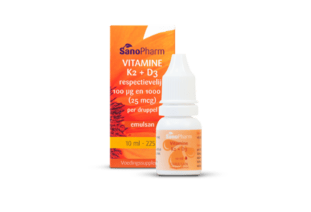 SanoPharm Emulsan Vitamine K2 + D3 druppels