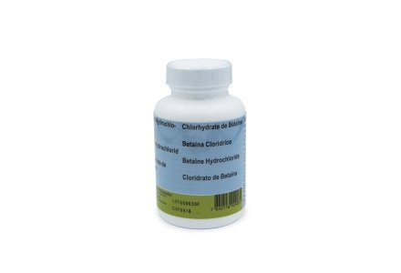 Betaine Hydrochlorine capsules 350mg, 100 stuks.