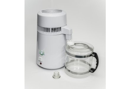 Demo model Portable water destilleerder MD4 L inclusief glazen kan en 1 filter
