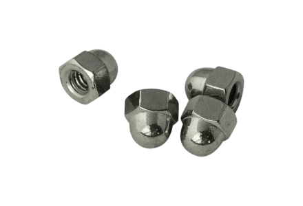 Nut, acorn hex nut.