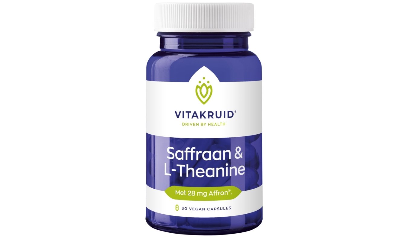 Vitakruid Saffraan & L-Theanine - 30 vegan capsules