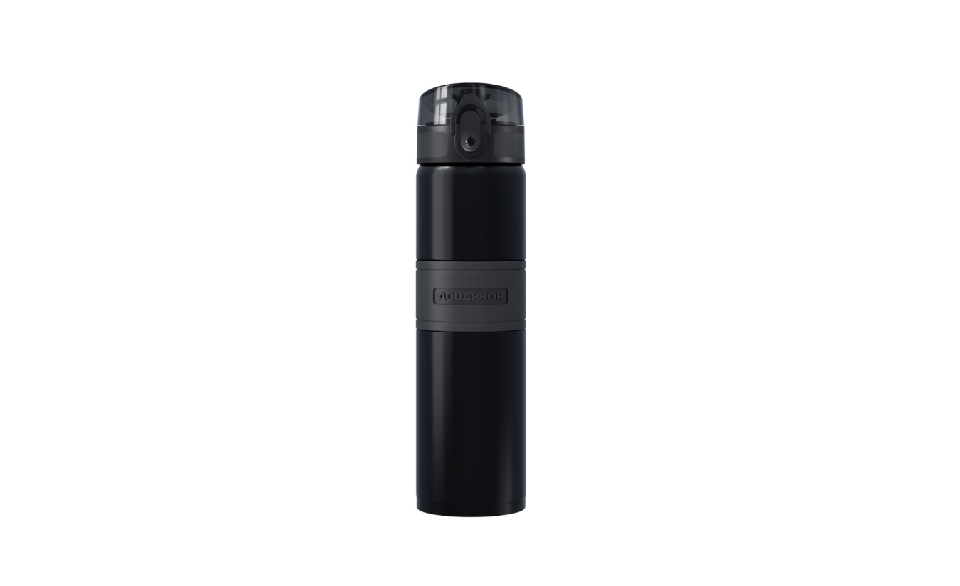 AQUAPHOR thermosfles City Cool met filter (zwart)