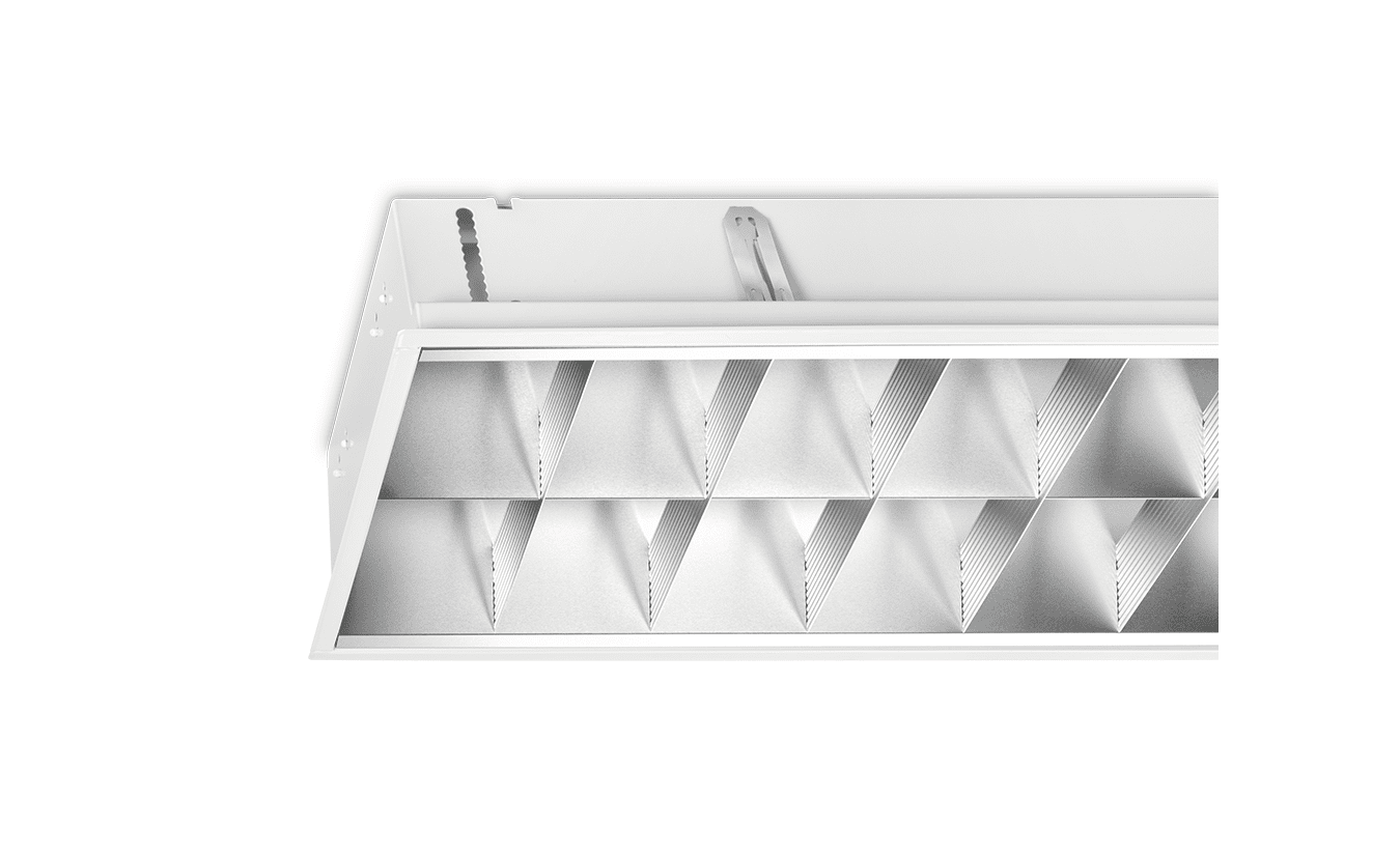 Mountainlight Inlegarmatuur 2 X 36 Watt, Mat aluminium rooster