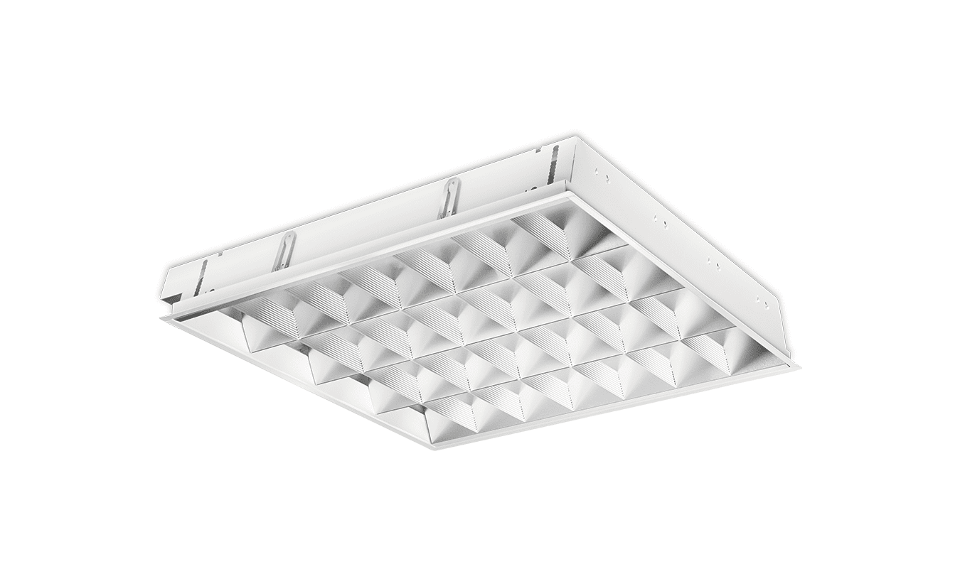 Mountainlight Inlegarmatuur 4x 18 Watt, Matt aluminum grille