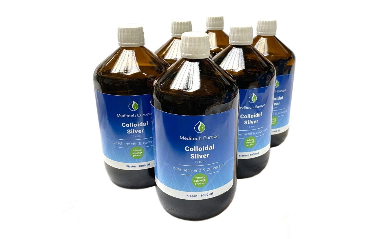 Colloïdaal zilver 10ppm, 6 liter (5 + 1 gratis)