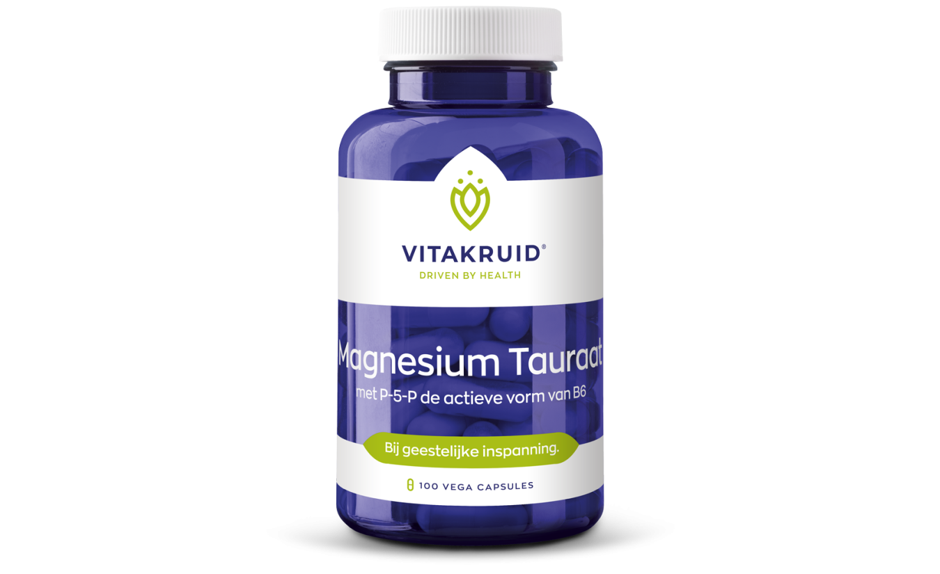 Magnesium Tauraat met P-5-P 90 vegan capsules