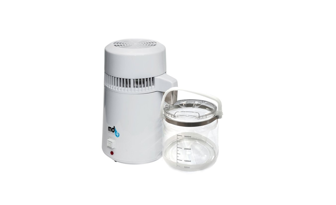 Portable water destilleerder MD4 inclusief glazen kan en 1 filter