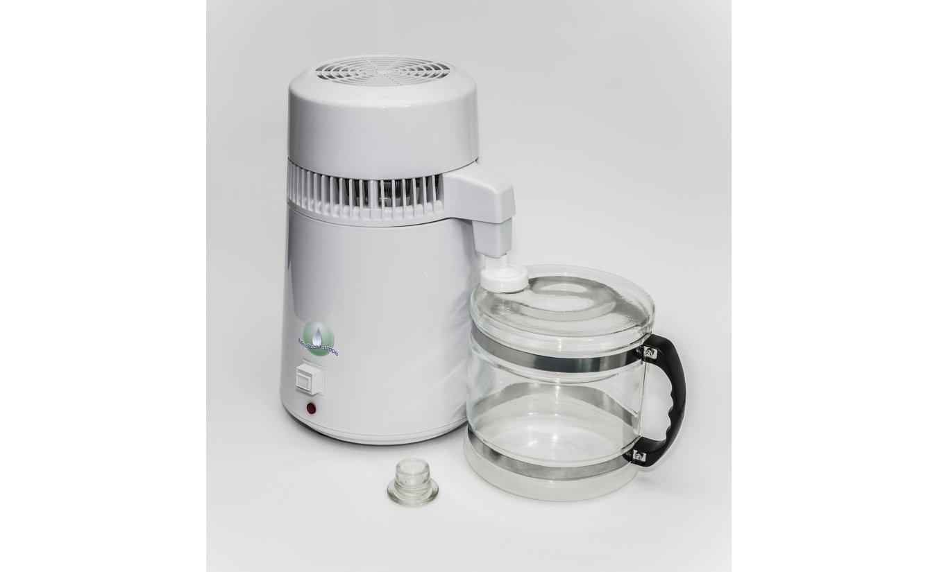 Demo model Portable water destilleerder MD4 L inclusief glazen kan en 1 filter