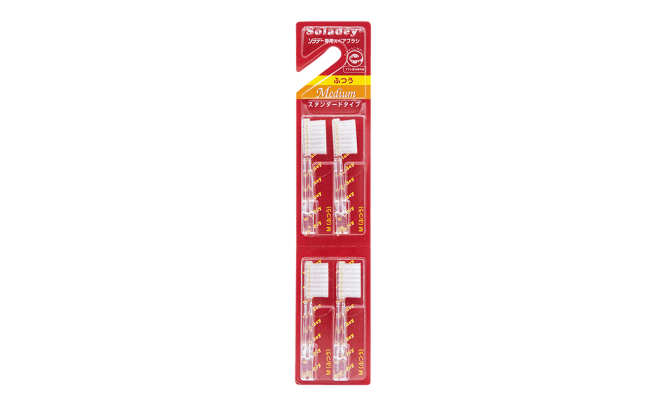 Soladey opzetborstel Medium 4 stuks
