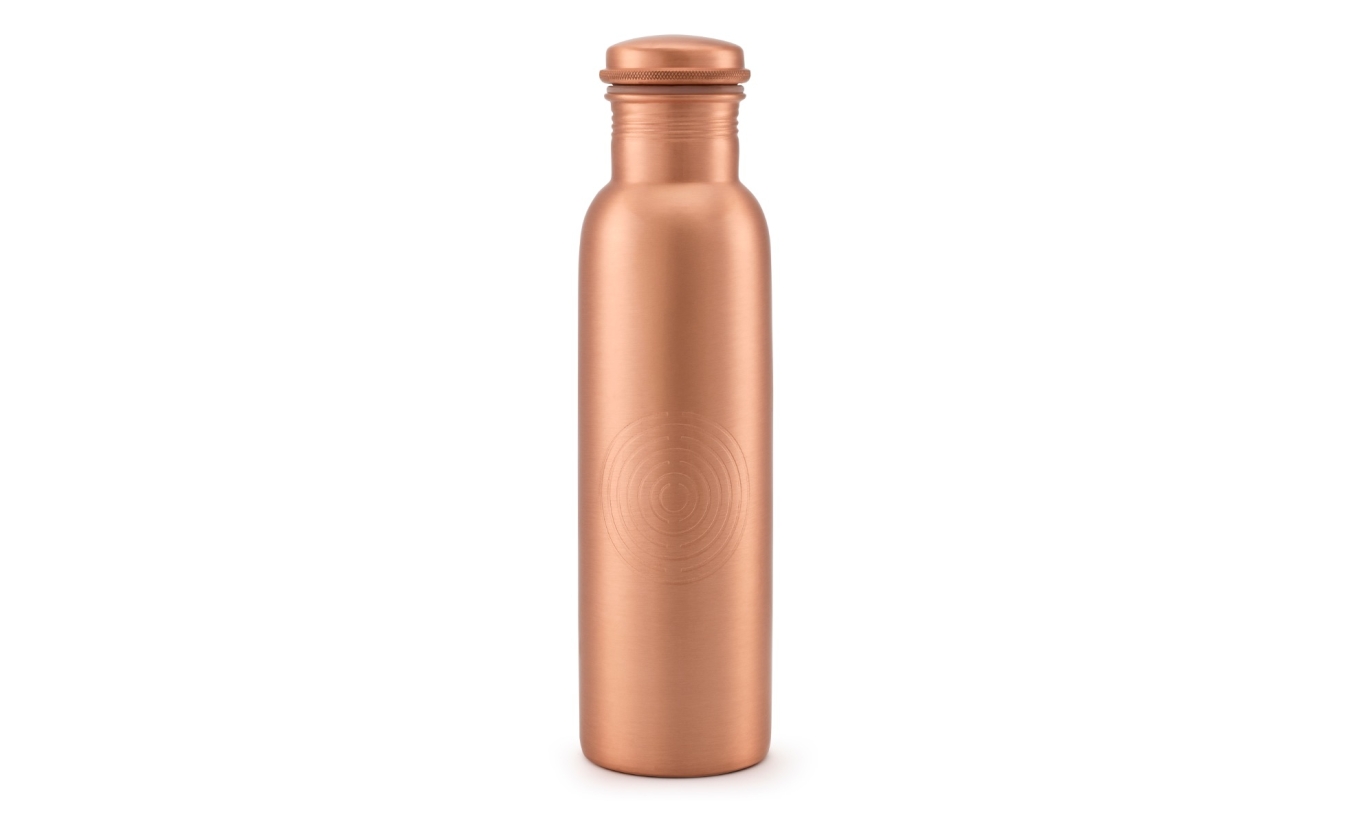 Koperen Drinkfles Mat 950 ml Handgemaakt